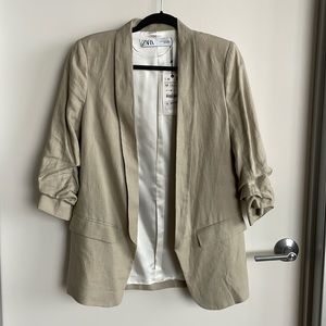 NEW with Tags Zara Linen Blazer - Size M